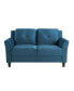 Фото #1 товара 56.3" W Polyester Harvard Loveseat with Curved Arms