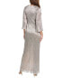 Фото #2 товара Aidan Mattox V-Neck Gown Women's