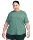Фото #1 товара Plus Size One Relaxed Dri-FIT Shorts-Sleeve Top