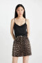 Фото #2 товара Мини юбка defacto с леопардовым рисунком