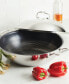 Фото #10 товара Clad Stainless Steel 14" Induction Wok with Glass Lid and Hybrid Steelshield and Non-stick Technology
