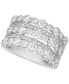 Фото #1 товара Кольцо Macy's Diamond Multi-row Band White Gold 1403DWGD.