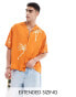 Фото #1 товара ASOS DESIGN oversized revere shirt with palm tree print in orange