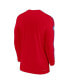 Men's Red Buffalo Bills Sideline Coach UV Performance Long Sleeve T-Shirt