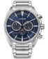 ფოტო #1 პროდუქტის Men's Chronograph Eco Drive Sport Stainless Steel Bracelet Watch 45mm, Created for Macy's