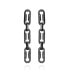 ფოტო #1 პროდუქტის Hematite-Tone Link Dangle Drop Earrings