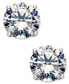 ფოტო #1 პროდუქტის Silver-Tone Crystal Stud Earrings, Created for Macy's