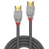 Lindy 1m High Speed HDMI Cable - Cromo Line - 1 m - HDMI Type A (Standard) - HDMI Type A (Standard) - Grey - Silver