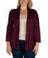 Plus Size Flared Open Front Cardigan Sweater