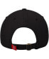 Men's Black NC State Wolfpack Primary Logo Staple Adjustable Hat
