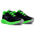 UNDER ARMOUR GS Charged Pursuit 3 Big Logo running shoes Black / Morph Green / Mod Gray, 36 - фото #5