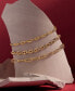 ფოტო #5 პროდუქტის Polished & Textured Paperclip Link Bracelet in 14k Gold