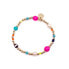 ფოტო #2 პროდუქტის Non-Tarnishing Gold Filled 4mm Ball and Curated Bead Stretch Bracelet