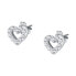 Фото #1 товара Shiny earrings with zircons Hearts Silver LPS01AWV11