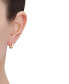 ფოტო #2 პროდუქტის Polished Hearts Huggie Hoop Earrings in 14k Gold, 3/8"