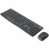 Фото #4 товара Клавиатура и беспроводная мышь Logitech MK295 французский Чёрный Серый AZERTY