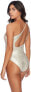 Фото #2 товара Sports Illustrated Women's 189724 One Shoulder One-Piece Swimsuit Size 2