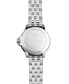 ფოტო #3 პროდუქტის Women's Swiss Tango Two-Tone PVD Stainless Steel Bracelet Watch 30mm 5960-STP-00308
