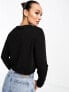 Фото #3 товара Stradivarius premium long sleeve top in black