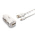 Фото #4 товара USB-зарядное для авто + кабель для быстрой зарядки Lightning MFi KSIX Apple-compatible 2.4 A