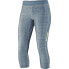 Salomon 237594 Womens Cropped Activewear Leggings Bleu Gris/Stone Size X-Large