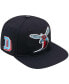 Men's Black Delaware State Hornets Arch Over Logo Evergreen Snapback Hat - фото #1