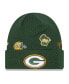 ფოტო #1 პროდუქტის Big Boys Green Green Bay Packers Identity Cuffed Knit Hat