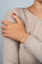 Charming silver bracelet with zircons BRC105W