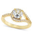 ფოტო #1 პროდუქტის Gold-Tone Cubic Zirconia Ring, Created for Macy's