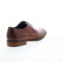 Фото #8 товара Zanzara Shaw ZZ1641C Mens Brown Leather Oxfords & Lace Ups Plain Toe Shoes