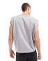 Фото #10 товара ASOS DESIGN oversized vest with v-neck in grey marl