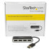 StarTech.com 4-Port Portable USB 2.0 Hub with Built-in Cable - USB 2.0 - USB 2.0 - 480 Mbit/s - Black - Silver - Plastic - CE - FCC - RoHS - REACH