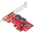 StarTech.com SATA PCIe Card - 2 Port PCIe SATA Expansion Card - 6Gbps - Full/Low Profile - PCI Express to SATA Adapter/Controller - ASM1061 Non-Raid - PCIe to SATA Converter - PCIe - SATA - Red - ASMedia - ASM1161 - 6 Gbit/s - 0 - 85 °C