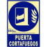 Фото #2 товара NORMALUZ Puerta Cortafuegos Sign 21x30 cm