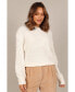 Women's Katrina Textured Sleeve Crewneck Knit Sweater