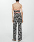Women's Printed Bow Detail Jumpsuit