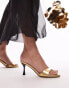 Фото #2 товара Topshop Ginny heeled mule in gold