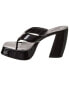 Gia Borghini Gia 17 Patent Platform Sandal Women's Black 38