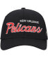 Фото #2 товара Men's Black New Orleans Pelicans MVP Team Script 2.0 Stretch Snapback Hat