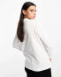 Фото #2 товара Dickies mapleton small left chest logo long sleeve t-shirt in white