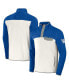 Men's Darius Rucker Collection by Royal, White Kentucky Wildcats Micro Fleece Half-Snap Jacket