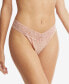 Фото #1 товара Women's Animal Instincts Lace Original Rise Thong Underwear, AM1101