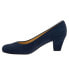 Фото #4 товара Trotters Penelope T1355-405 Womens Blue Narrow Leather Pumps Heels Shoes 6.5