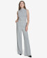 ფოტო #4 პროდუქტის Women's Mid-Rise Wide-Leg Back-Zip Pants