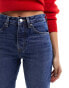 & Other Stories high waist slim leg jeans in dark blue