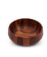 Фото #6 товара Acacia Wood Serving Bowl for Fruits or Salads Modern Round Shape Style Large Wooden Single Bowl