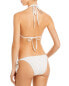 Фото #2 товара Solid & Striped 296859 Women Tenley Metallic Stripe Tie Bikini Bottom Size M