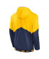 ფოტო #4 პროდუქტის Men's Gold, Navy Milwaukee Brewers Overview Half-Zip Hoodie Jacket