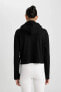 Kadın Sweatshirt Siyah B9024ax/bk81