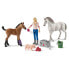 Фото #2 товара Игровой набор ферма с ветеринаром и кобылой с жеребенком Schleich Farm World - мультицветный 4 шт.